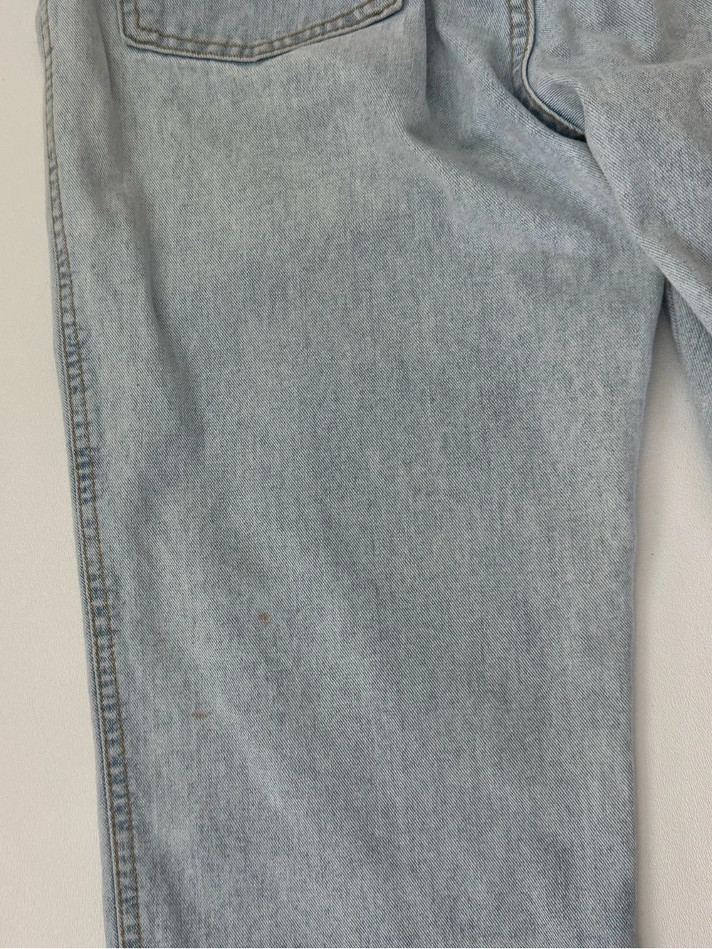 Vintage Moschino Jeans Italy Size 29 Light Wash Straight Leg Heart Peace Y2K 90s